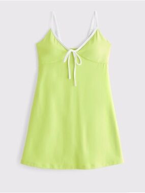 Lime Green Tie-Front Chemise Nightdress